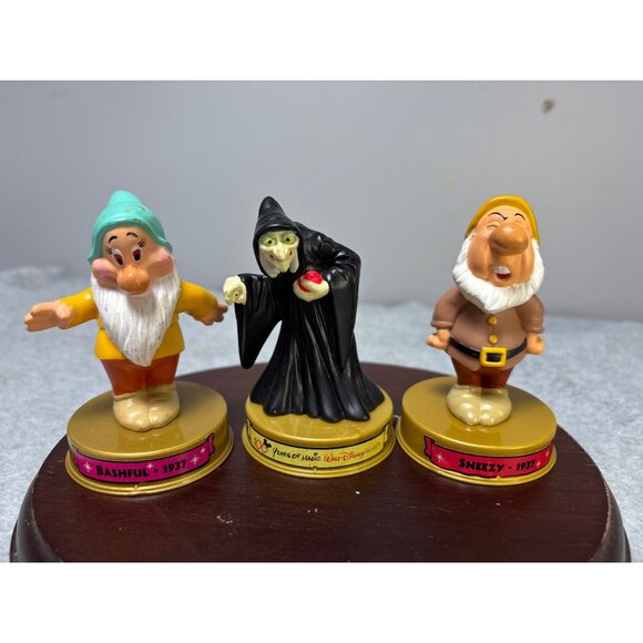 McDonald's Other - Vintage Disney Snow White Bashful Witch Sneezy Figurine Set 100 Years Of Magic M
